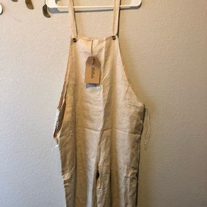 Linen overalls *BRAND NEW with tags!
